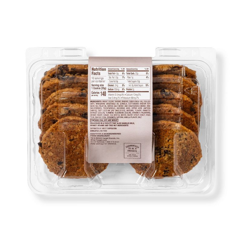 Oatmeal Raisin Cookies - 10ct/12.5oz - Favorite Day&#8482;, 4 of 5