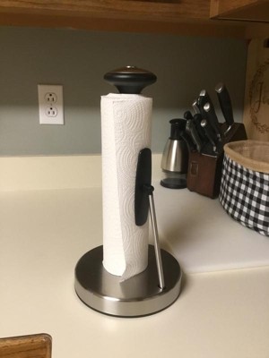 Stainless Steel Paper Towel Holder Black - Threshold™ : Target