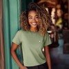 Dalix Womens Lil Heart Lightweight High Waisted Tee - 3 of 4