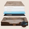 Orthopedic Dog Bed With High Support For Small And Large Breeds - Breathable, Waterproof Memory Foam Bed With Elevated Sides, Featuring A Removable - 3 of 4