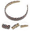 Unique Bargains Women's Classic Elegant Retro Headband Beige Khaki Red 1 Pc - 2 of 4