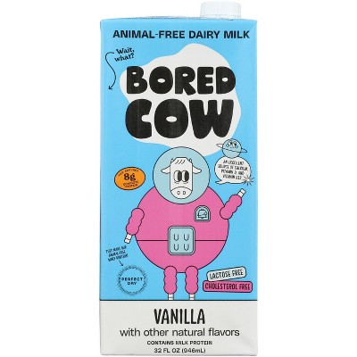Bored Cow Animal-Free Vanilla Milk  - Case of 12/32 fo