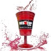 Red cup living Plastic Wine Glass with Stem, 14oz Set of 4 Heavy-Duty Drinking Glasses for Parties, Durable Champagne Flutes, Stem Cups - 2 of 4