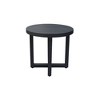 International Concepts Aluminium Round Outdoor Side Table Black - image 2 of 4