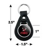 Eastern Washington University Secondary Black Leather Keychain - 2 of 4