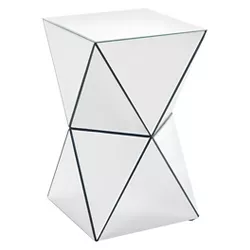 Aami Hourglass Side Table Silver - Christopher Knight Home
