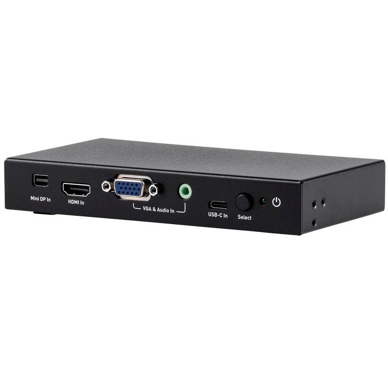 Monoprice Blackbird 4K@60Hz Multi Video Input HDMI Converter, Mini DisplayPort, HDMI, VGA With 3.5mm Analog Audio, and USB Type-C Audio/Video Inputs, 1 of 7