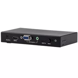 Monoprice Blackbird 4K@60Hz Multi Video Input HDMI Converter, Mini DisplayPort, HDMI, VGA With 3.5mm Analog Audio, and USB Type-C Audio/Video Inputs