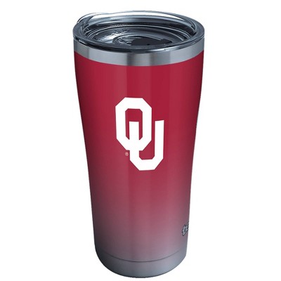 NCAA Oklahoma Sooners 20oz Ombre Stainless Steel Tumbler with Lid