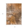 Orange Copper And Terra Cotta Abstract Washable Indoor Outdoor Area Rug - 3 of 4