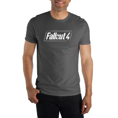 Fallout 4 Logo Men's Charcoal T-Shirt Tee Shirt Gift