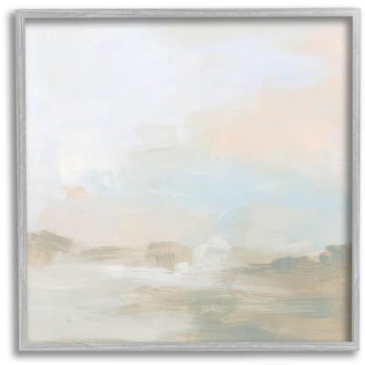 Stupell Industries Modern Neutral Landscape Abstract Framed Giclee Art