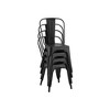 IHOMEADORE 18Inch Industrial Metal Dining Chairs set of 4 - 3 of 4