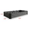 Kelly Galvanized Metal Patio Garden Bed, Raised Flower Box for Flower and Vegetable Planters, Outdoor Furniture - The Pop Home - 4 of 4