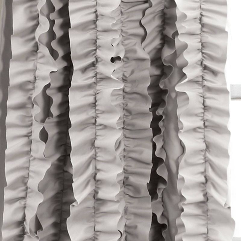 1pc 54&#34;x84&#34; Light Filtering Belle Curtain Panel Gray - Lush D&#233;cor, 4 of 8
