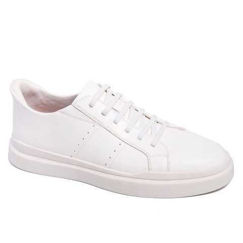 Marc Joseph New York | Mens Hands Free Slip On Technology Fort Ave Fashion Sneaker - White Vegan Napa Leather, 10.5W