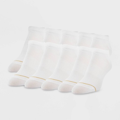 All Pro By Gold Toe Women's Lightweight 10pk No Show Athletic Socks - White  4-10 : Target