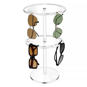 Sunglasses Organizer,Acrylic Sunglasses Storage Holder,360¡ãRotatable Eyeglasses Display Stand For Tabletop Organizer - 1 of 4