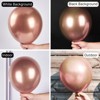 PartyWoo Balloons Metallic Rose Gold 12 Inch 50 pcs - 2 of 4