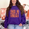 Trick or Treat Block Distressed - Women's Graphic Sweatshirt - 3 of 4