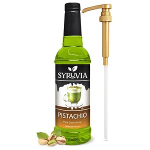 Syruvia Pistachio Syrup, Coffee Syrup for Drinks & Desserts, 25.4 fl oz ...