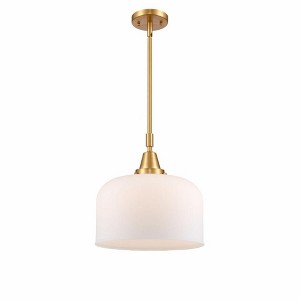 Bell - 1 Light Stem Hung Mini Pendant In Industrial Style-14.13 Inches Tall and 12 Inches Wide - 1 of 1