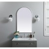 Elegant Lighting Metal Frame Arch Mirror 24x40 Inch in Silver - 2 of 4