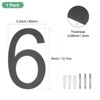 Unique Bargains 304 Stainless Steel Durable Waterproof Rustproof House Numbers 1 Pc - 3 of 4