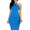 Slickblue Women's Tie Back Maxi Dress, Sleeveless with Thigh Slit and Open Back, 6 Color Options, Size S-L - 3 of 4