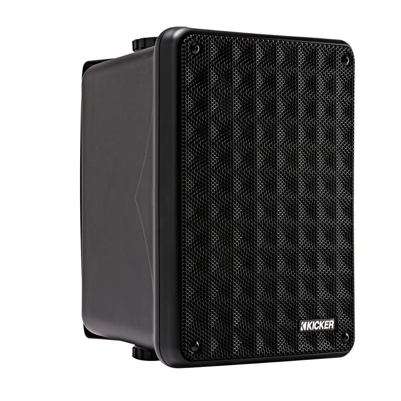 Kicker KB6 Indoor Outdoor Patio Speaker Bundle in Black 4 Speakers total, 4 of 8