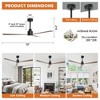 Parrot Uncle 52" Modern Indoor/ Outdoor Ceiling Fan with Remote Control - 3 of 4