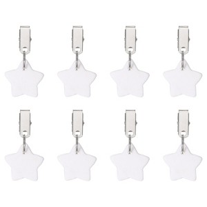 Unique Bargains Marble Star Shape Tablecloth Weight Pendant Hooks 1.57" x 1.57" - 1 of 4