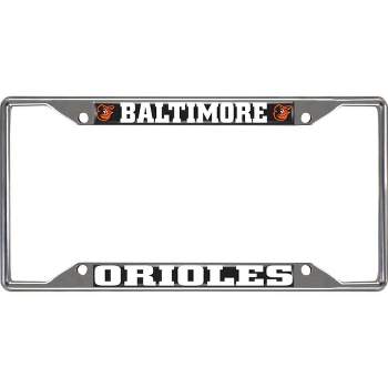 MLB Baltimore Orioles Stainless Steel License Plate Frame