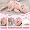 TITQWOP Dinosaur Plush Toy Pillow, Cute Stuffed Animal Toys, Soft Long Dinosaur Body Pillow Gift for Kids Boys Girls 28inch - 4 of 4