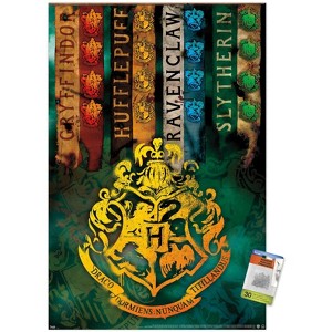 Trends International The Wizarding World: Harry Potter - House Crests Unframed Wall Poster Prints - 1 of 4