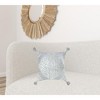 HomeRoots 20" X 20" Silver Gray And Light Gray Viscose Zippered Pillow - 2 of 4