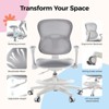 UNISOAR Adjustable Kids Desk Chair with Wheels – Ergonomic Swivel Study Chair for Children, Includes 2 Free Chair Covers, Home Office & Bedroom Use - 4 of 4