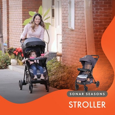 Liberty Grey Foldable Single Toddler Stroller with Mesh Backrest