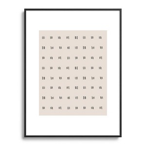 Urban Wild Studio desert check small charcoal Metal Framed Art Print - Deny Designs - 1 of 4