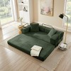 Cloud Boneless Convertible Floor Sofa Bed,  4-in-1 Foldable Compressed Loveseat Lounge Sleeper, High-Density Sponge & Corduroy Fabric - 3 of 4