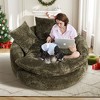 Aukfa 55" Oversized Round Chaise Lounge Chair, Modern Circle/Cloud Sofa Bed, Bean Bag Chair For Living Room - 4 of 4