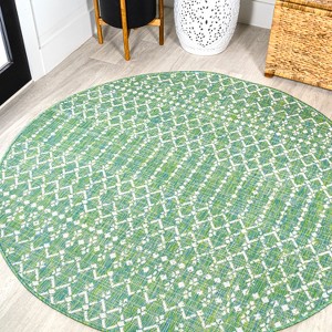 JONATHAN Y Ourika Moroccan Geometric Textured Weave Indoor/Outdoor Area Rug - 1 of 4