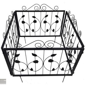 Decorative Garden Fence 4/6 Pack, 23.6in (H) x 7.9ft (L) Rustproof Metal Border Fences Decor Animal Barrier for Yard Outdoor - 1 of 1