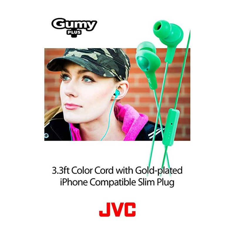 JVC HAFR6B Gumy Plus Headphones, 4 of 8