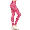 Slickblue Printed Leggings with Yoga Band, Buttery Soft Fabric, Fits Small to Large, Multi Color, One Size - 2 of 4