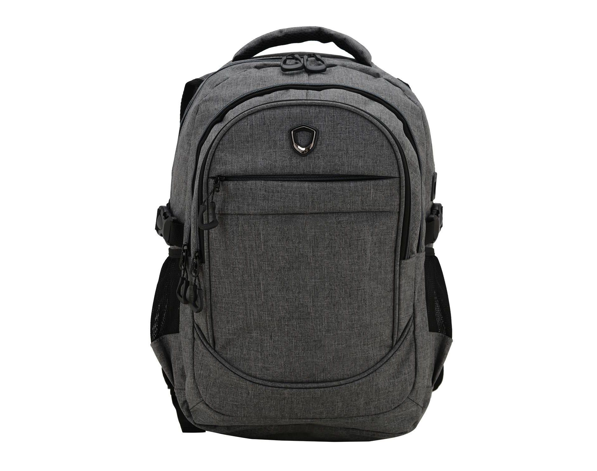Traveler's Choice On the Go 19" Convertible Laptop Backpack with USB Port - Gray