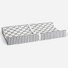 Bacati - Dots/Pin Stripes Gray Large Dots Changing Pad Cover - 4 of 4