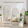 PexFix 26 in. W. x 63 in. H Full Length Arched Free Standing Body Mirror Metal Framed Wall Mirror Large Floor Mirror in Gold - 4 of 4