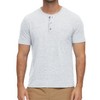 Men's Biscoe Ss Snowy Stripe Henley Shirt - Flags & Anthem - 2 of 2