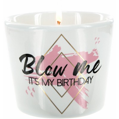 Pavilion Gift Company - Blow Me - 8 oz Soy Wax Candle Scent: Tranquility - Flame Candles
